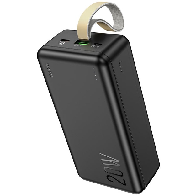 Portativ akkumulyator Hoco J87B PD20W + QC3.0 30000mAh Qora