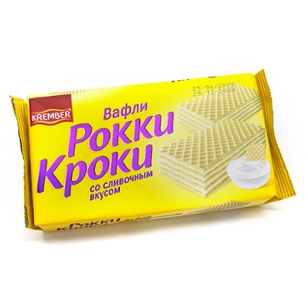 Вафли Krember Рокки Кроки со сливочным вкусом 125г