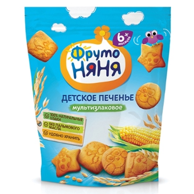 Детское печенье ФрутоНяня растворимое мультизлаковое 150г