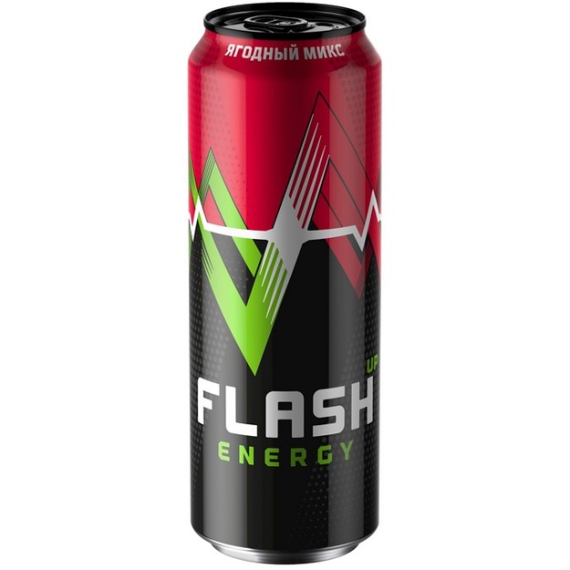 Energetik ichimlik Flash Up Energy Berri aralashmasi
