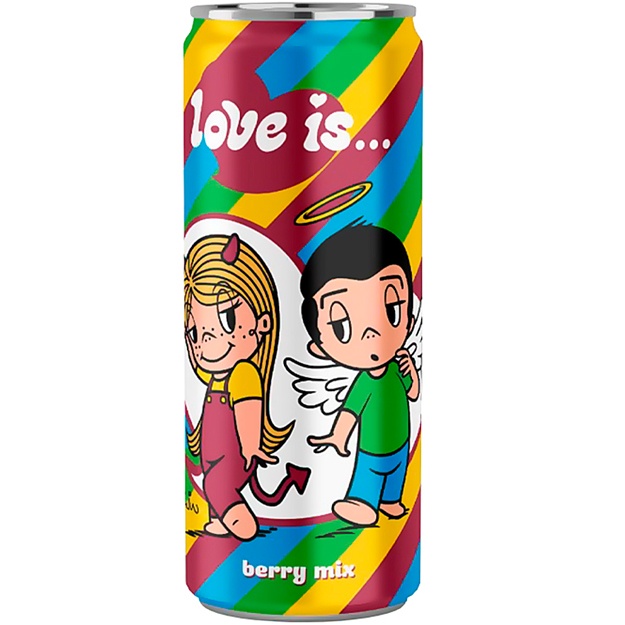 Газированный напиток Love is 330 мл Ягодный микс