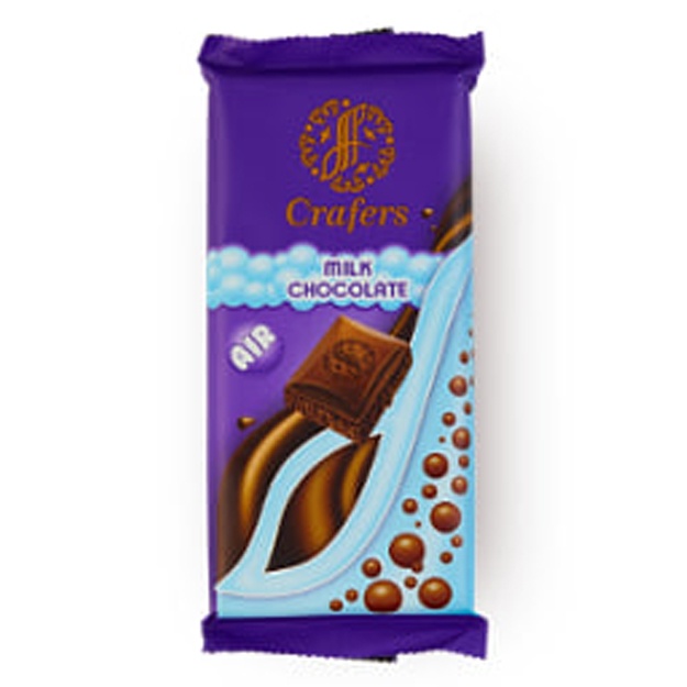 Шоколадная плитка Crafers Air Milk 90г