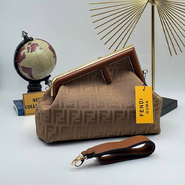 Женская Сумка Fendi APT OL2219 Светло-коричневый