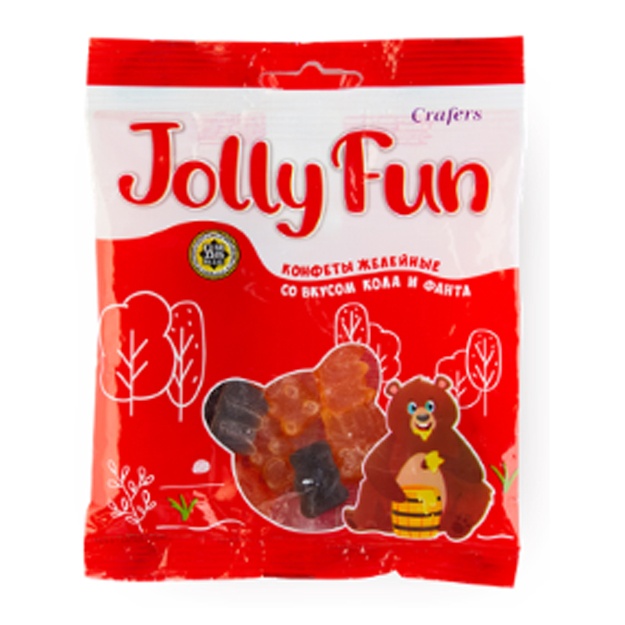 Жевательный мармелад Jolly Fun 70г кола-фанта