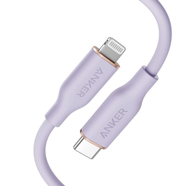 USB kabel Anker PowerLine III Flow USB-C with Lightning Connector 3ft Siyohrang