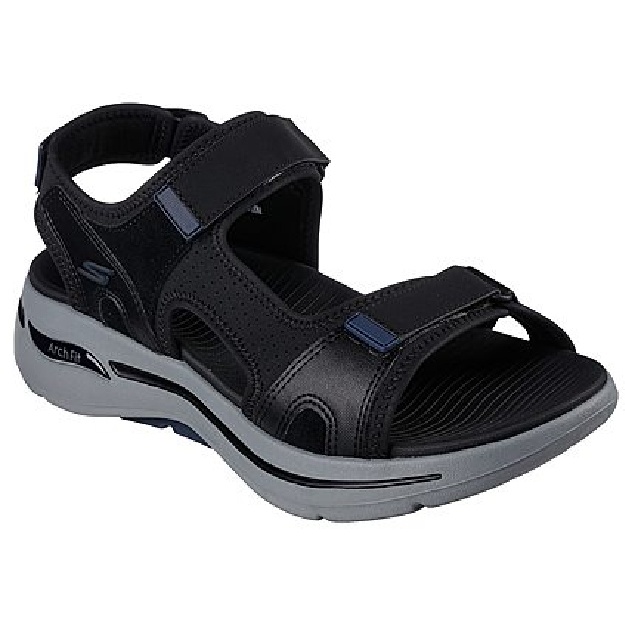 Erkaklar Sandallari Skechers GO WALK ARCH FIT SANDAL ART 229021-BKNV 10