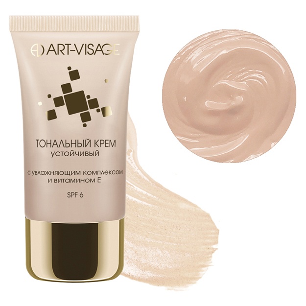 Namlovchi kompleks va Ye vitamini bilan tonal krem Art-Visage