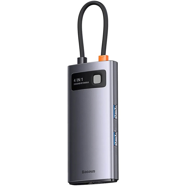 USB-xab Baseus Metal Gleam Series HUB 4 in 1 USB Type-C (WKWG070113)