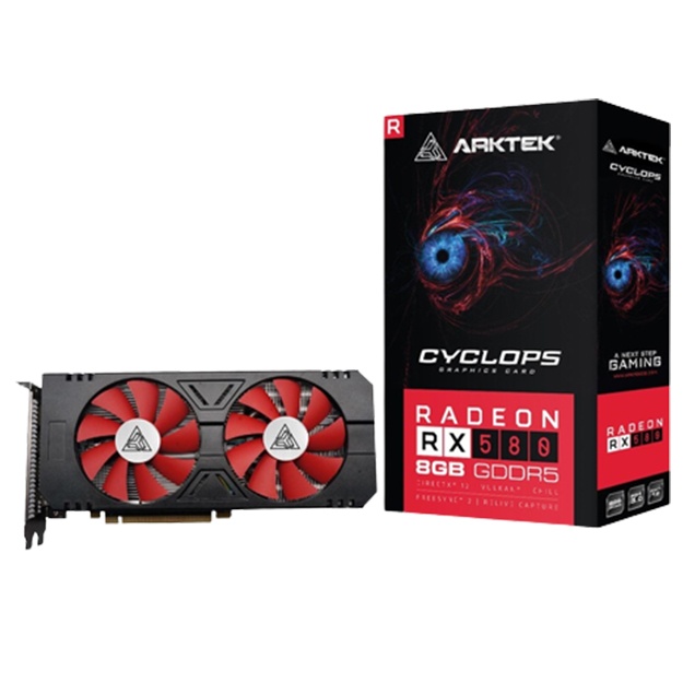 Видеокарта Arktek 8GB ATI Radeon RX580 256Bit GDDR5