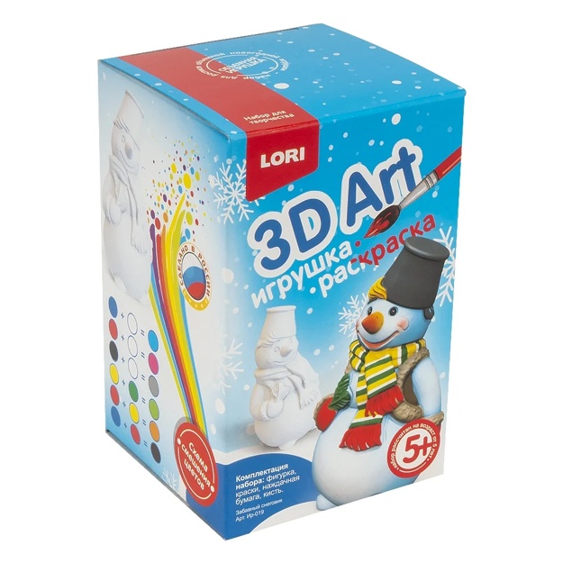Kulgili Qordan odam 3D Art rang berish uchun o‘yinchoq Lori Ir-019