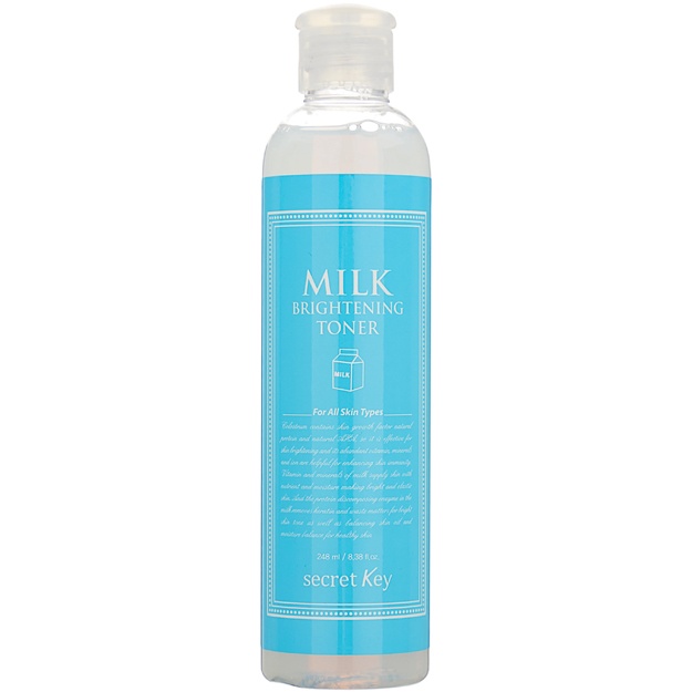 Sutli yorituvchi yuz toneri Secret Key Milk Brightening Toner 270ml
