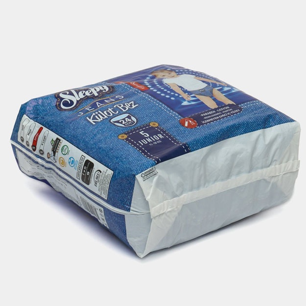 Bolalar Tagliki Trutsiklar Sleepy jeans №5, 11-18 kg, 24 dona