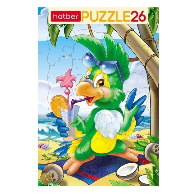 Ramka ichida boshqotirma Hatber Cartoons Collection "yorqin to‘tiqush" 26 element (26PZ4_13198)
