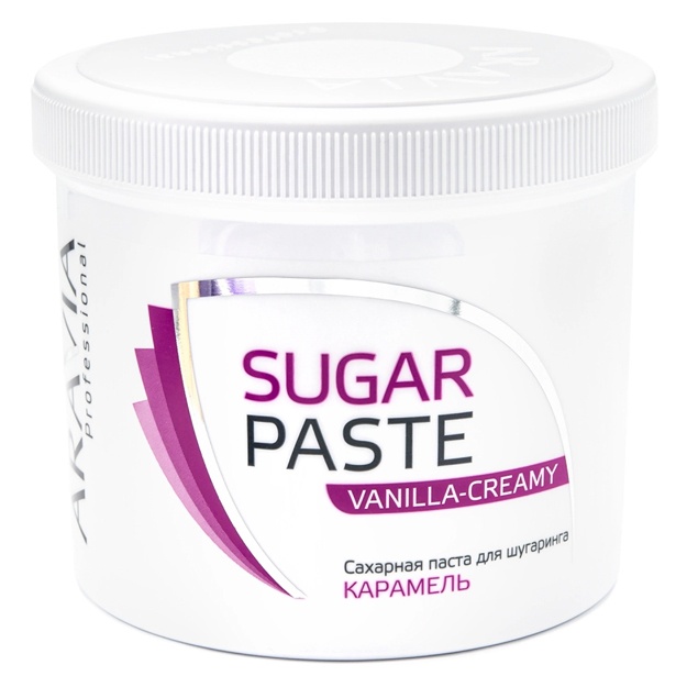 Vanil-kremli shugaring uchun karamel Aravia Professional Vanilla-creamy 750g