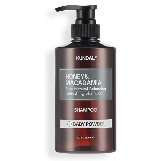 Shampun Kundal Honey & Macadamia Pure Natural Balancing Refreshing Shampoo 500ml Baby Powder
