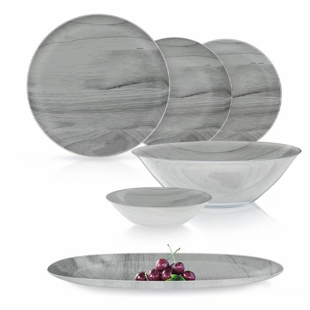 Stol to‘plami Luminarc Grey wood 46 ta element