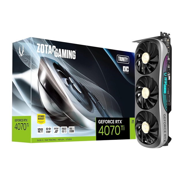 Видеокарта Zotac Gaming GeForce RTX 4070 Ti 12 ГБ GDDR6X (B0BQCVTSR3)