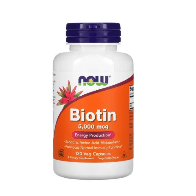Biotin Now Foods 120 kapsul 5000 mkg