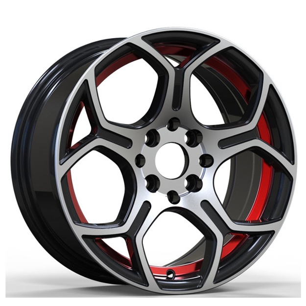 Диска для автомобиля R15 (640 Black Machin) 8*100*114,3 ET35 CB56,5 4 (шт)