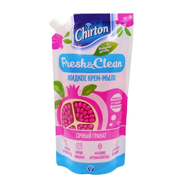 Suyuq kremli sovun (doy-pak) Chirton Sochniy Granat 500ml
