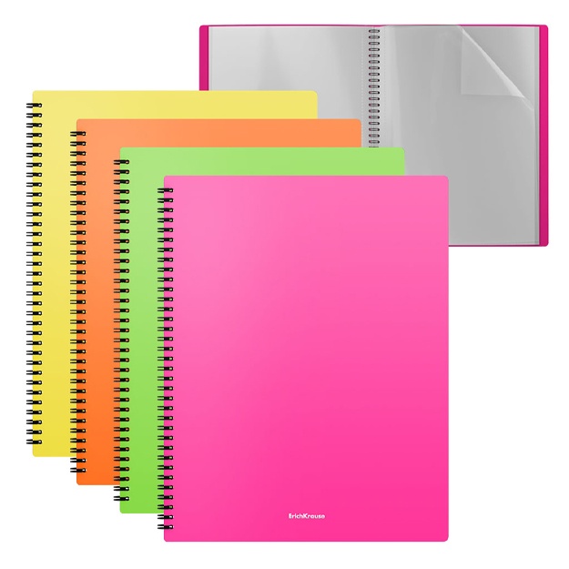 Spiral plastik fayl papkasi ErichKrause Matt Neon (49953)
