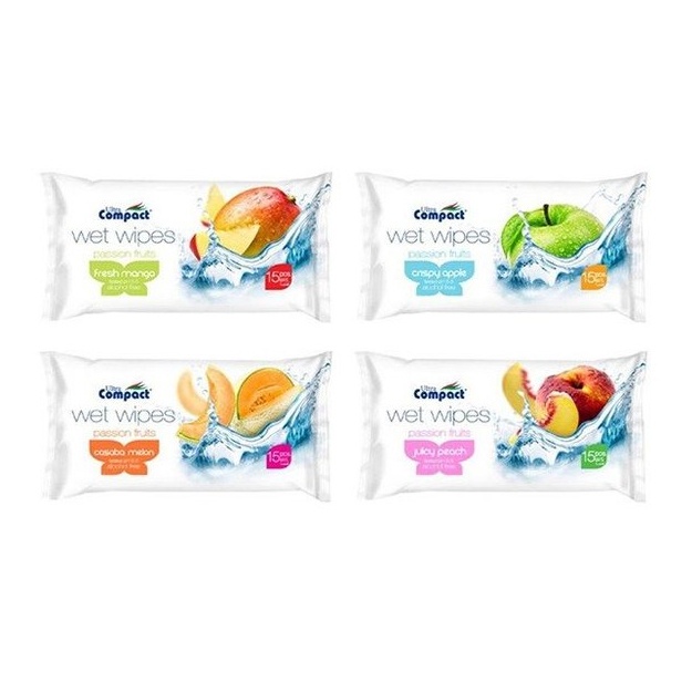 "Fruit Aroma" nam salfetkalari 15 dona