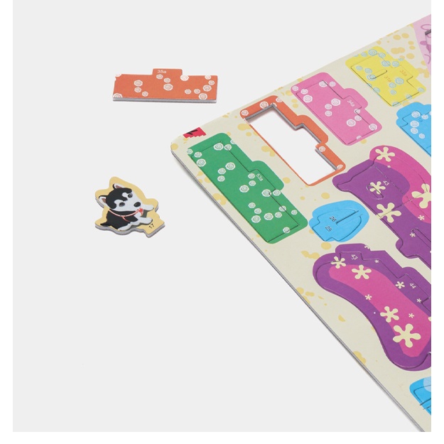 Bolalar uchun mozaik o‘yini 3D Puzzle ametist rangi