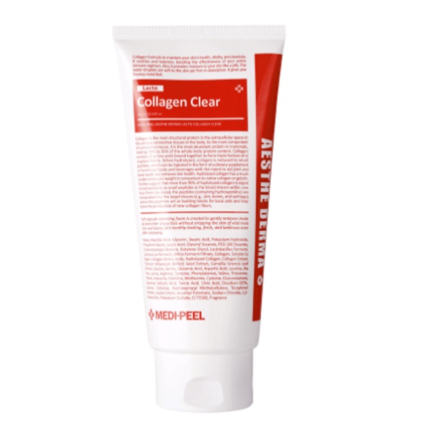 Kollagen va probiyotiklar bilan tozalovchi ko‘pik Medi-Peel Aesthe Derma Lacto Collagen Clear