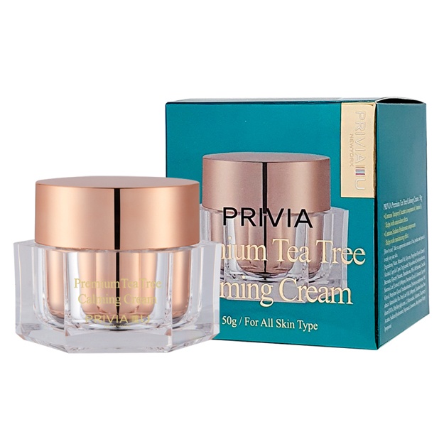 Yuzni tinchlantiruvchi krem Privia Premium Tea Tree Calming Cream 50g