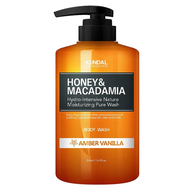 Yuvinish geli Kundal Honey & Macadamia Body Wash Amber Vanilla 500 ml