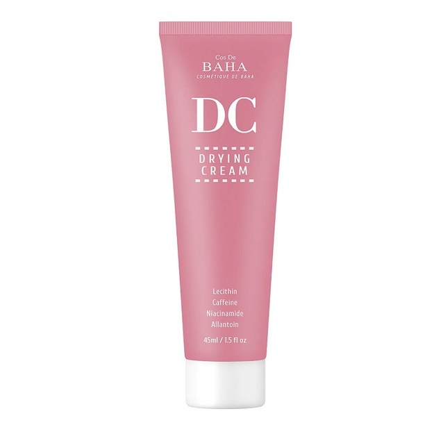 Lesitin va 2% niatsinamid o‘z ichiga olgan yog‘li teri uchun yog‘ni tartibga soluvchi krem Cos De Baha DC Drying Cream