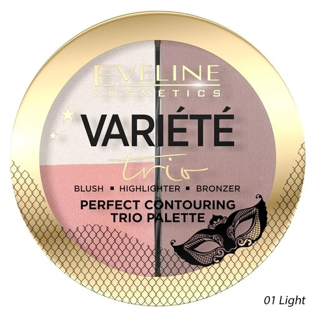 Yuz kontur palitrasi Eveline Cosmetics Variete 01 light