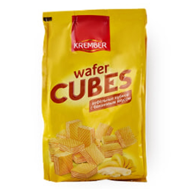 Вафли Krember Cubes банановый вкус 200г