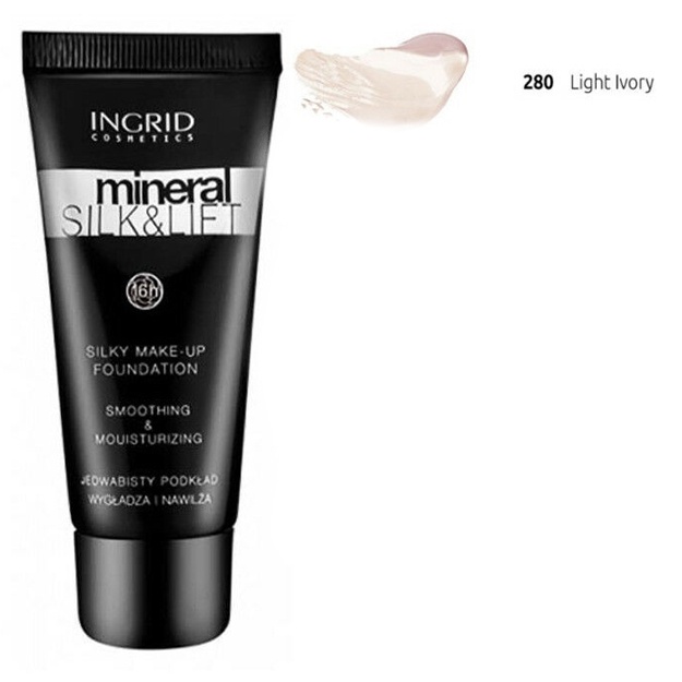 Увлажняющий и разглаживающий тональный крем Ingrid Mineral Silk & Lift 30мл 280 Light ivory