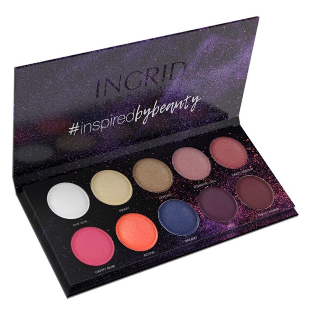 Mat va porloq soyalar palitrasi Ingrid Matt&Glam Nude Of Natural Beauty