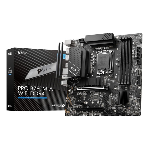 Kompyuter platasi MSI PRO B760M-A WIFI DDR4 Micro-ATX from UAE