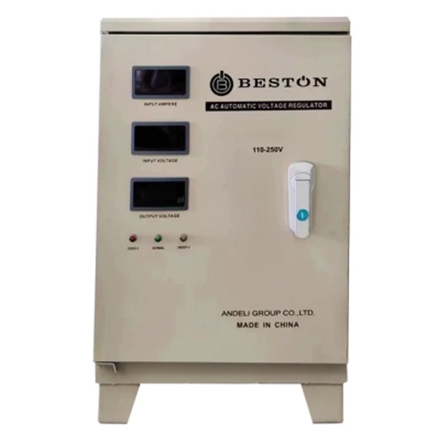Kuchlanish stabilizatori Beston SVC-D10KVA 110-250V Vertikal Bypass