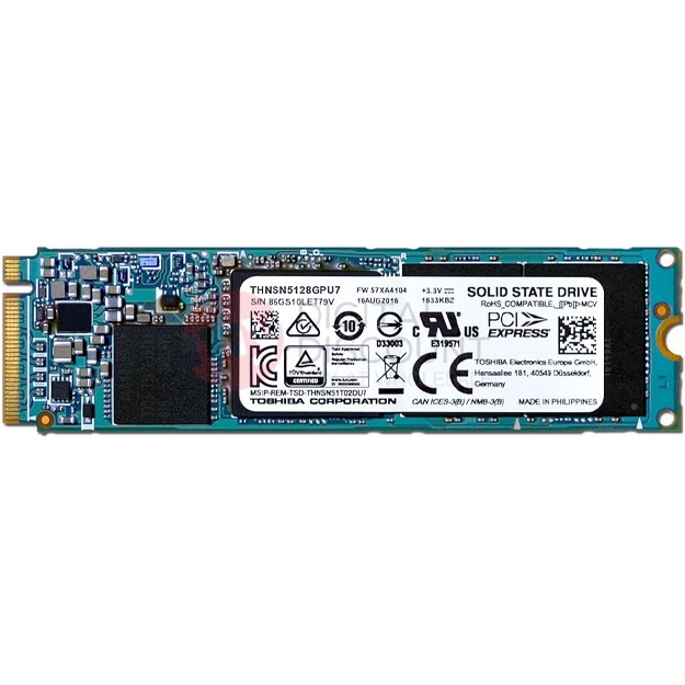 Qattiq disk Toshiba XG3 80 mm (2280) M.2 PCI Express 3.0 x4 NVMe (256 GB) (ikkinchi qo‘l)
