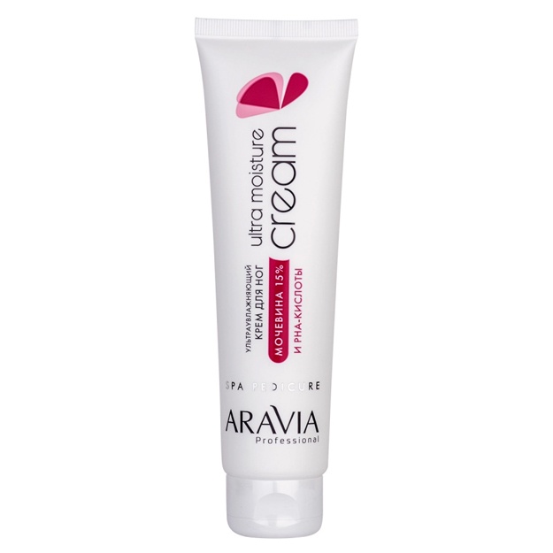 Крем для ног ультраувлажняющий с мочевиной (15%) и PHA-кислотами Aravia Professional Ultra Moisture Cream 100мл