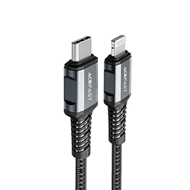 Zaryadlash va ma’lumot uzatish kabeli Acefast C1-01 USB-C vs Lightning