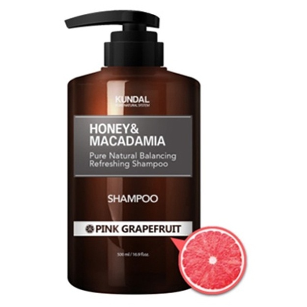 Shampun Kundal Pure Natural System Honey & Macadamia PINK GRAPEFRUIT 500ml