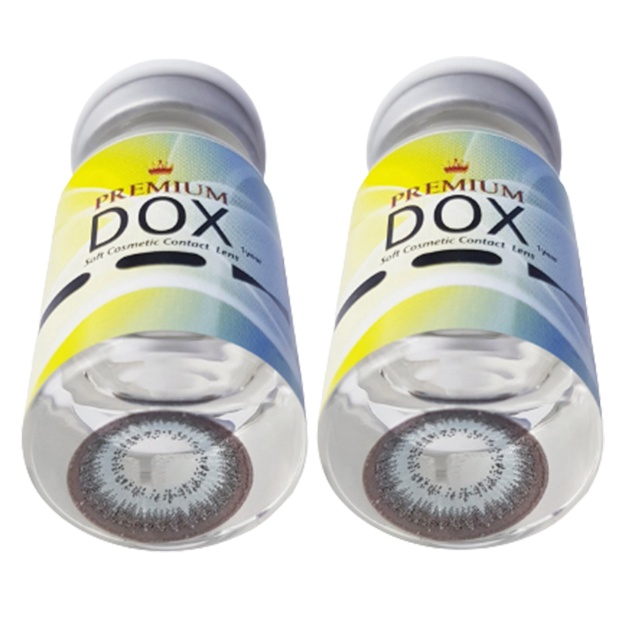 Rangli kontakt linzalari Premium Dox K2015 GRAY 0.0