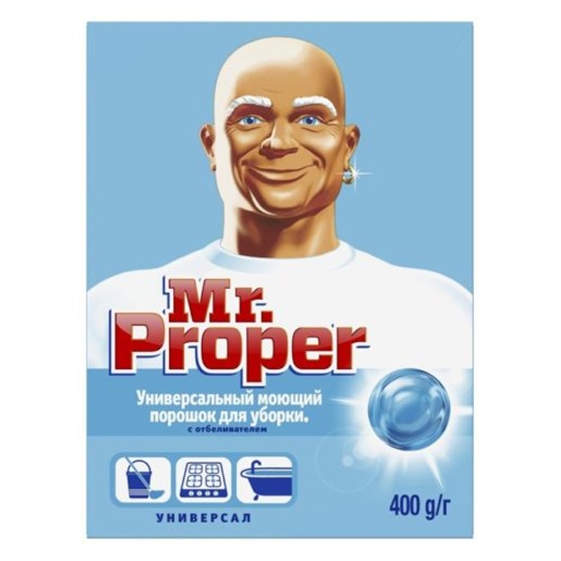 Mr.Proper oqartirgichli tozalash uchun tozalash kukuni, 400 gr (Mr. Proper), turli xil