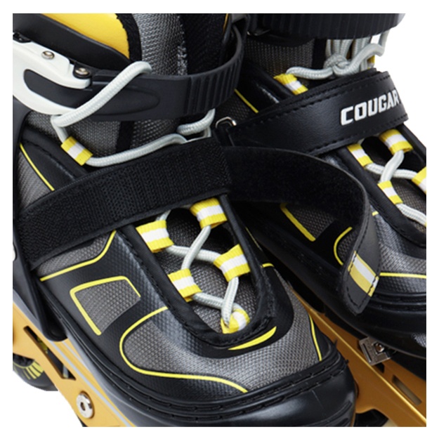 Rolikli konki PowerGym (Cougar) sariq 34-37