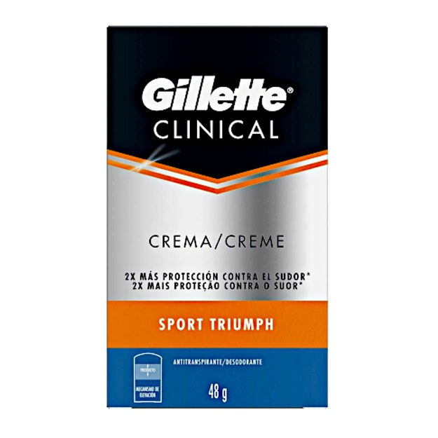Dezodorant-krem Sport Triumph Gillette Clinical 48 gr
