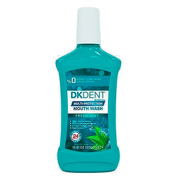 Yangi yalpizli ko‘p himoyali og‘iz yuvish vositasi DK DENT, 500 ml