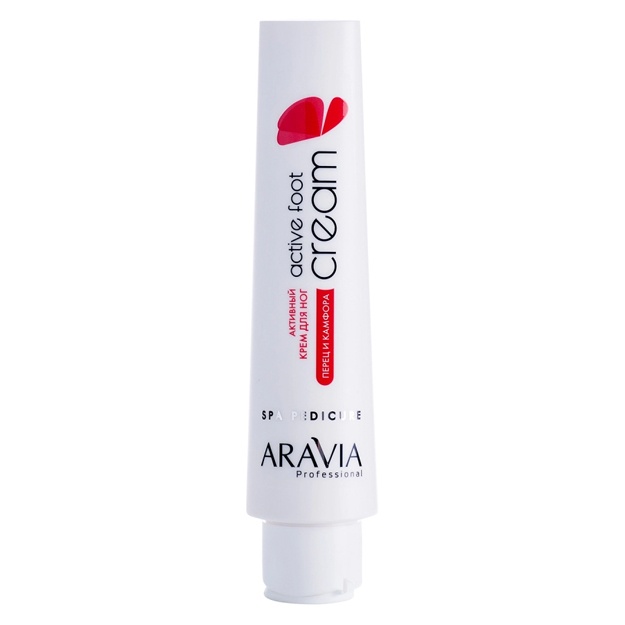Kofur va qalampir bilan faol oyoq kremi Aravia Professional Active Foot Cream 100ml