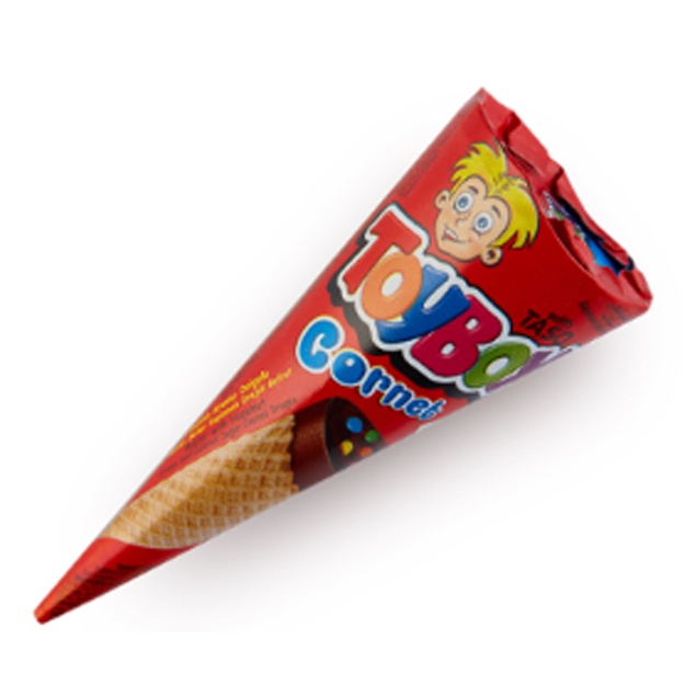 Vafli konus Toybox shokolad kremi bilan 25g