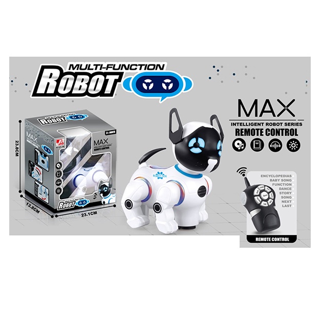 Sobaka robot interaktivniy na radioupravlenii, ozvuchenniy, so svetom 2629-T10B