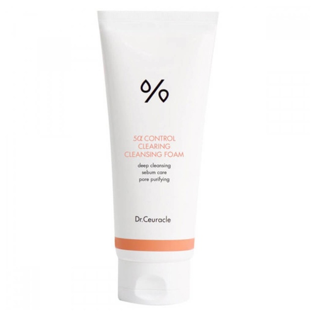 Yog‘li teri uchun seboregulyatsion ko‘pik Dr.Ceuracle 5α Control Clearing Cleansing Foam 200ml